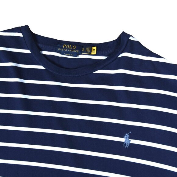 Polo Ralph Lauren Other - Polo Ralph Lauren Nautical Stripe T Shirt Size XL Classic Fit Preppy Beach Navy